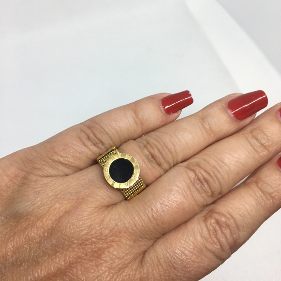 NEW! Golden Mesh Ring. SZ 7 - Picture 3 of 5